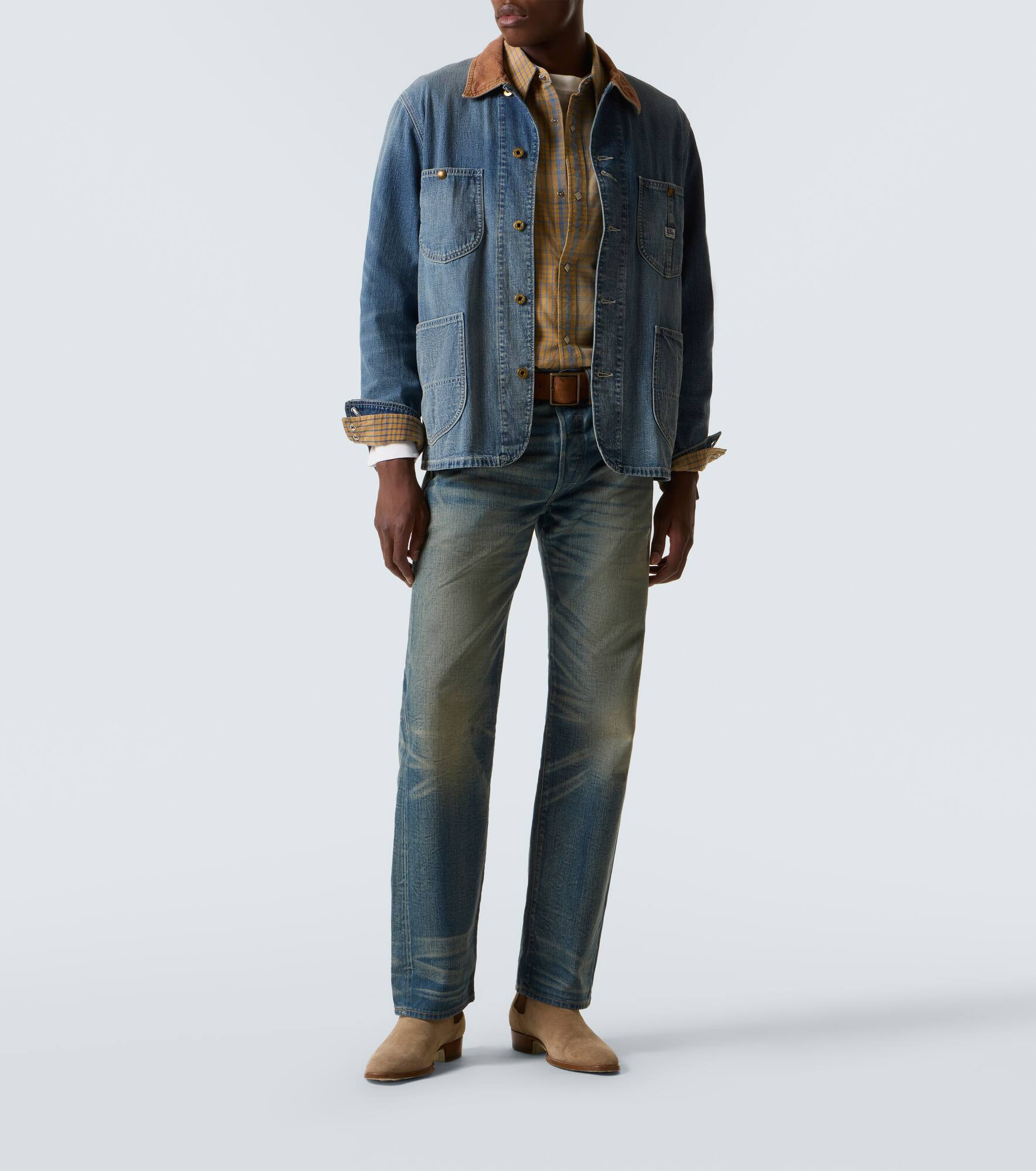 Stockton corduroy-trimmed denim jacket - 2