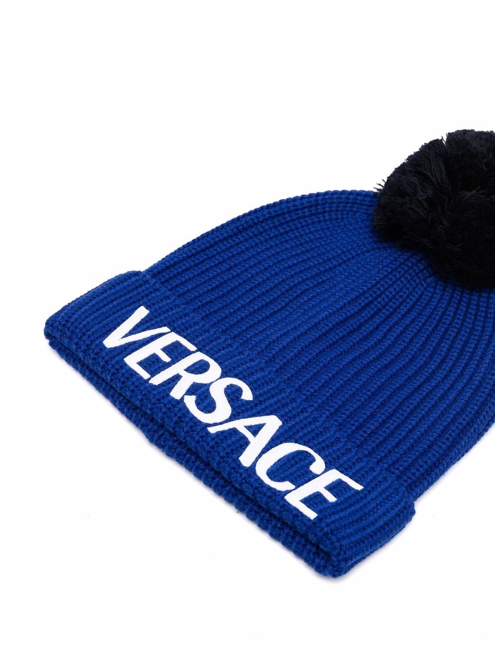 logo-print knitted beanie - 2