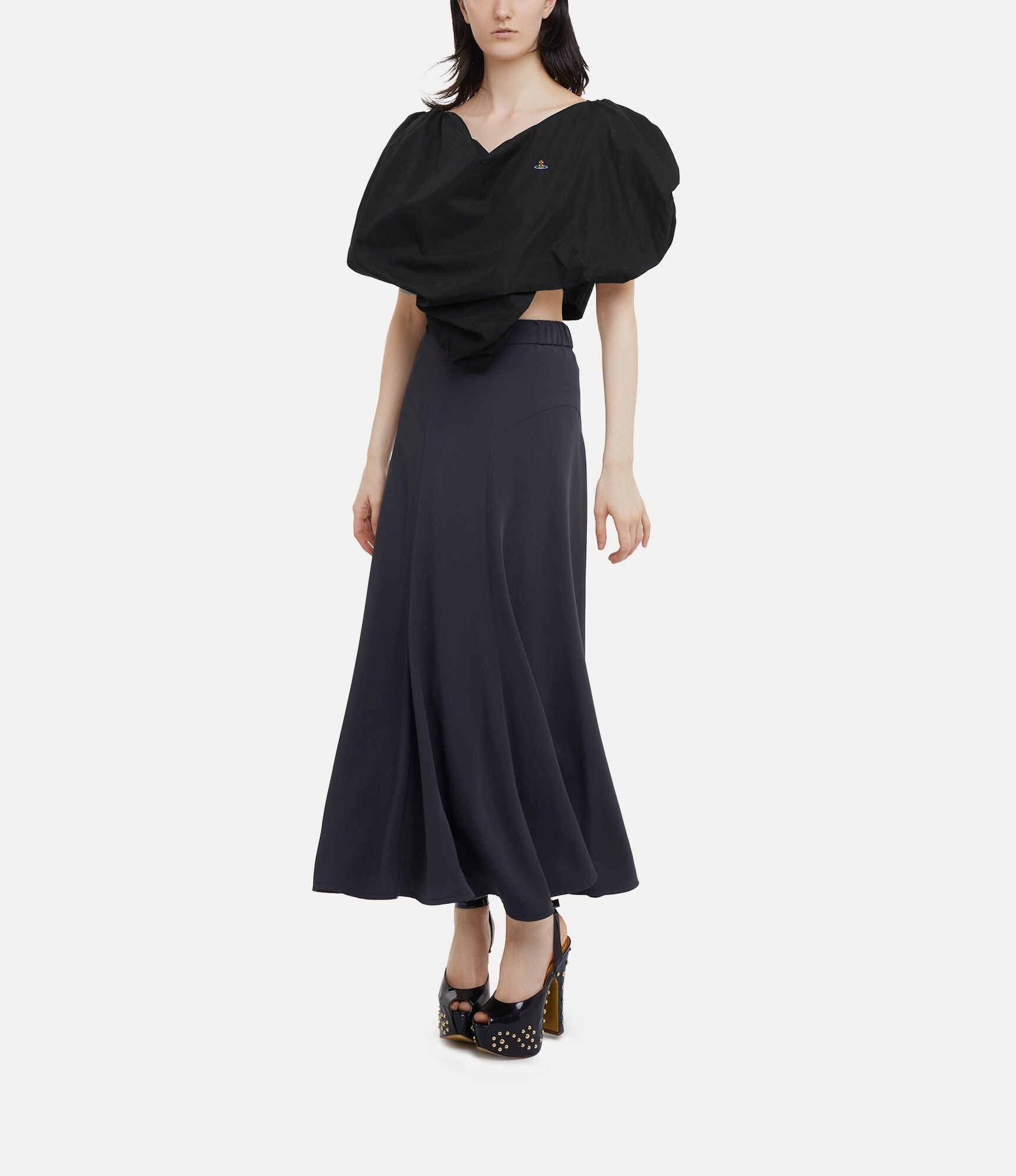 LONG BOXPLEAT SKIRT - 2