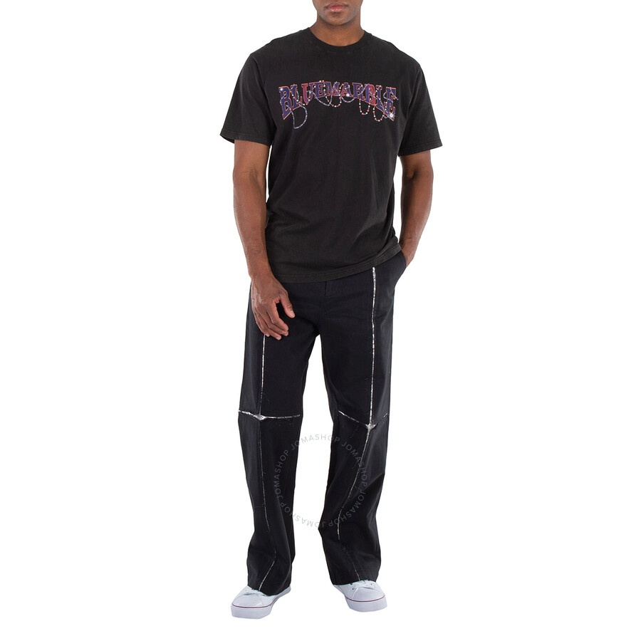 Bluemarble Men's Mardi Gras Logo Print T-Shirt - 3