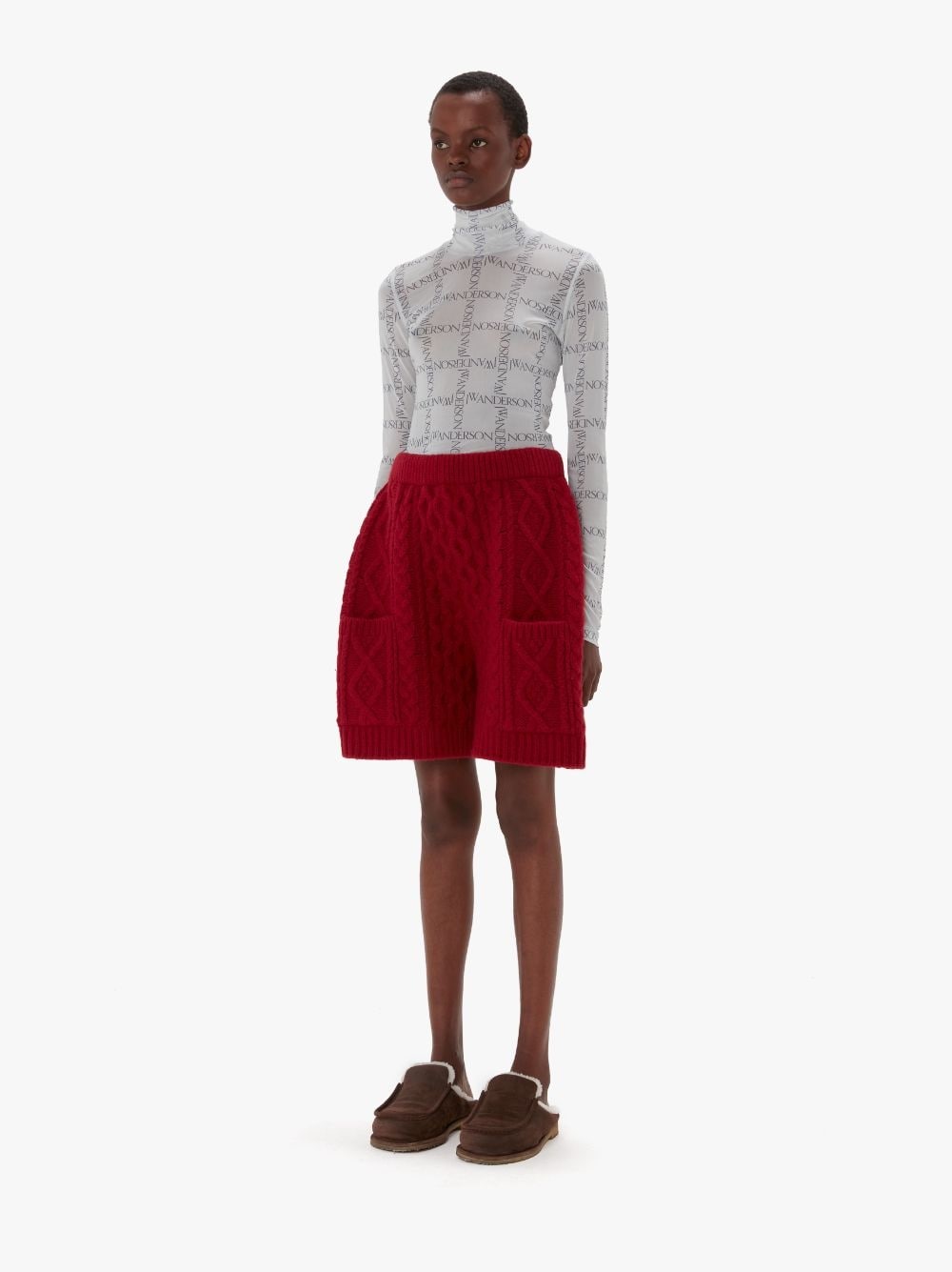 CABLE KNIT SHORTS - 4