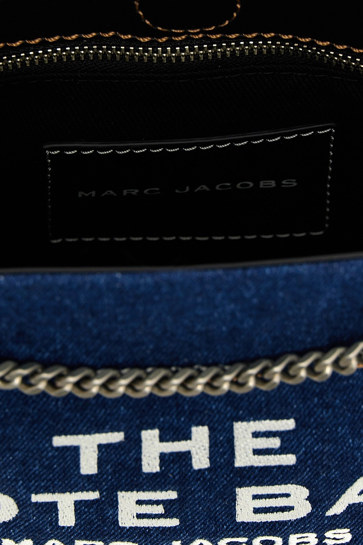 'The Denim Chain Crossbody Tote' crossbody bag - 5