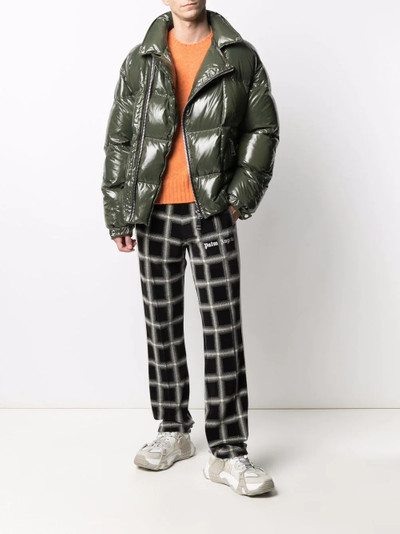 Khrisjoy biker-style down-blend jacket outlook