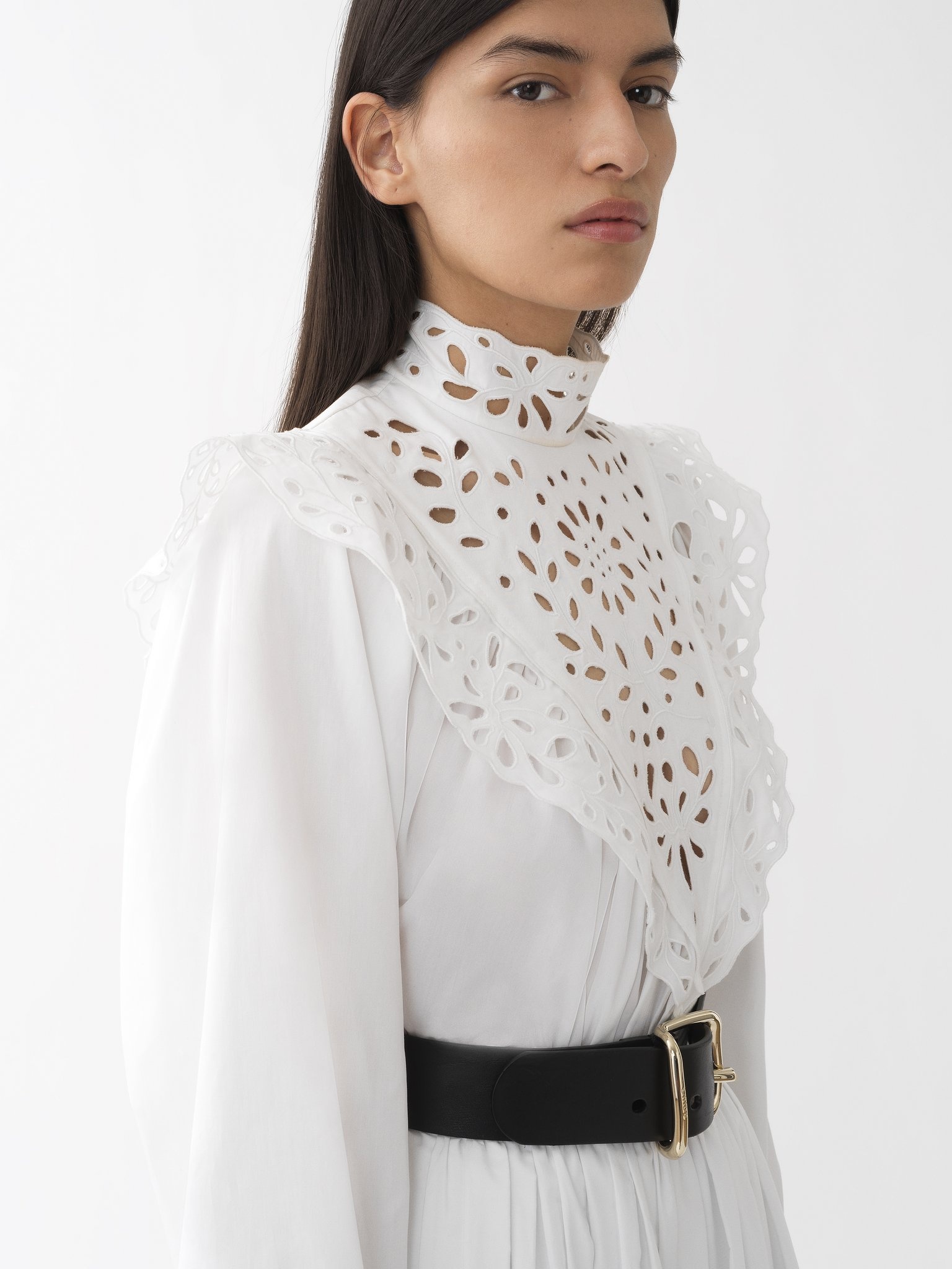 HIGH-NECK BLOUSE - 7
