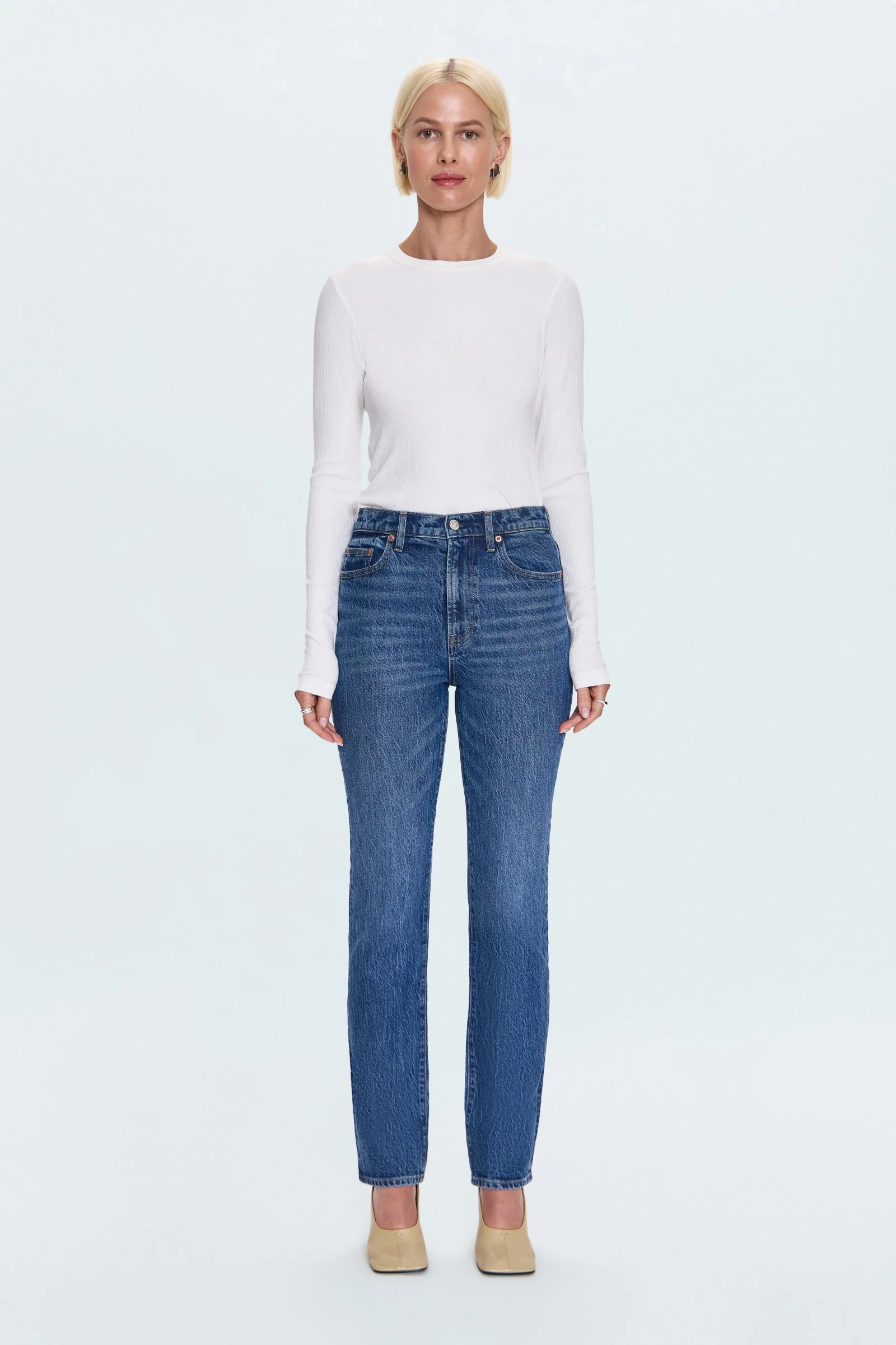 BRI HIGH RISE SLIM STRAIGHT JEAN - VICTORY - 1