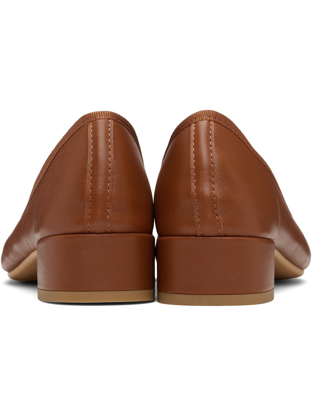 Tan Camille Rubber-Sole Heels - 2