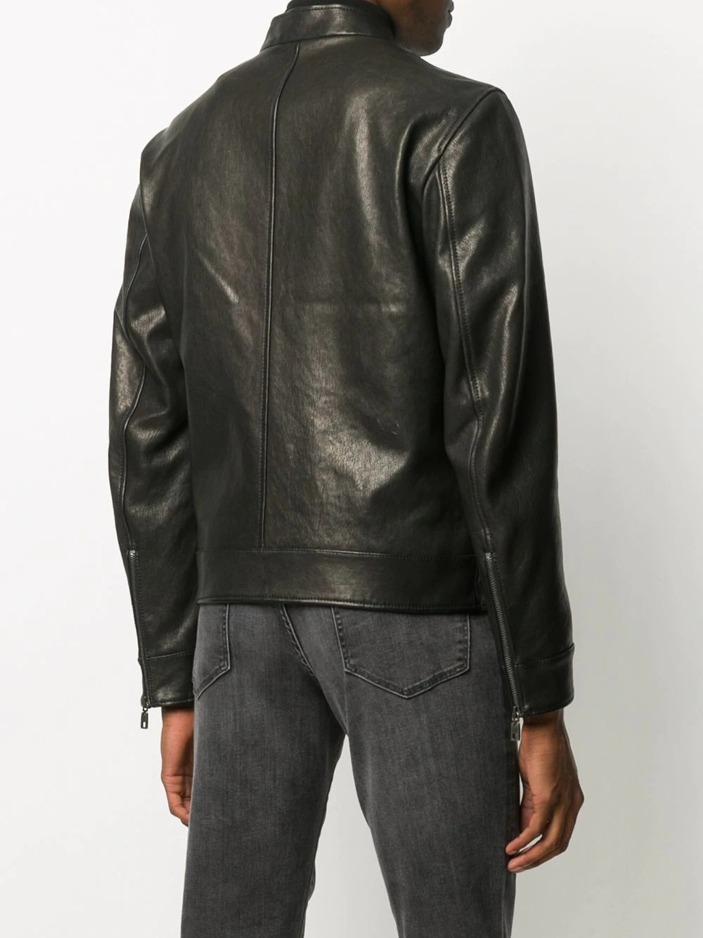 leather bomber jacket - 4