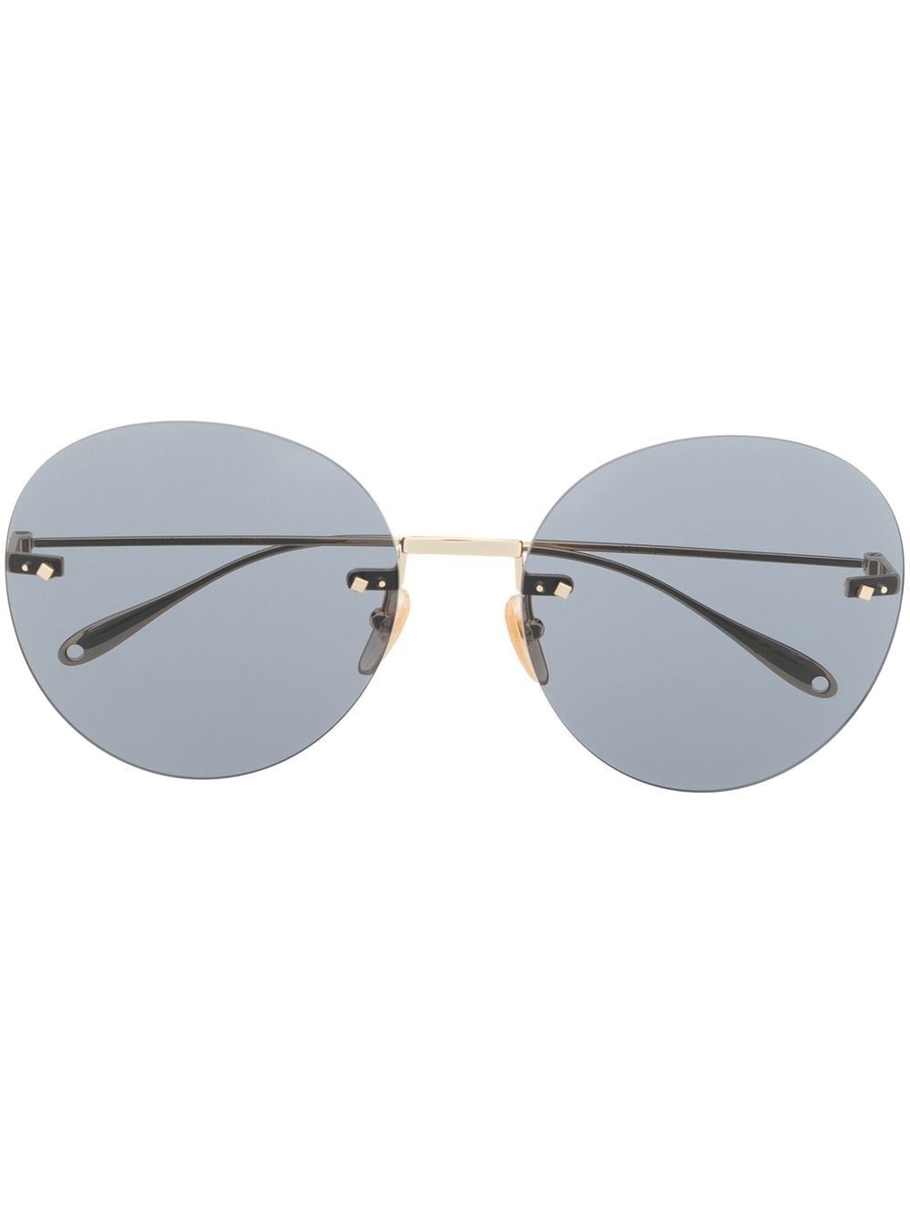 round-frame sunglasses - 1