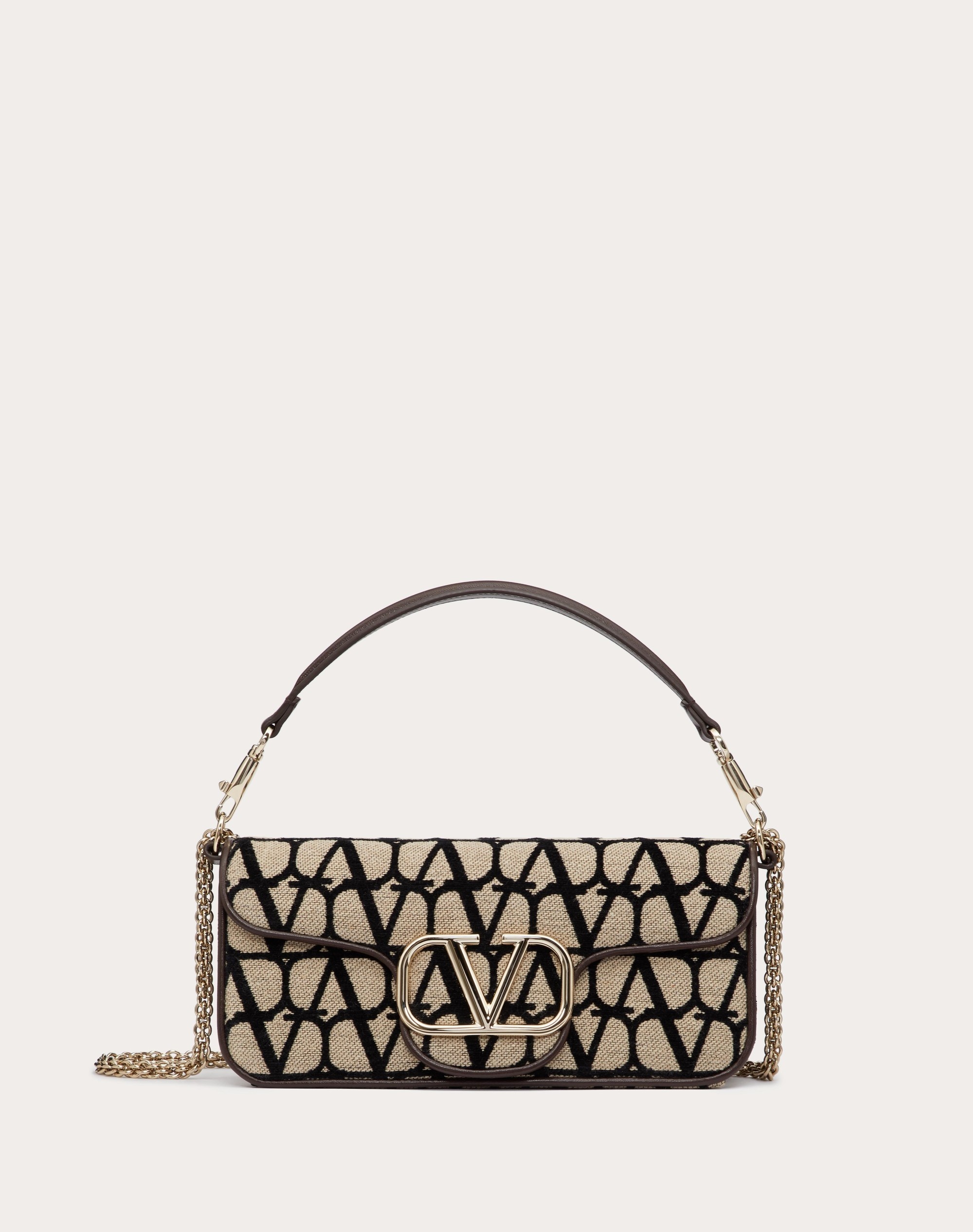 VALENTINO GARAVANI LOCÒ TOILE ICONOGRAPHE SHOULDER BAG - 1