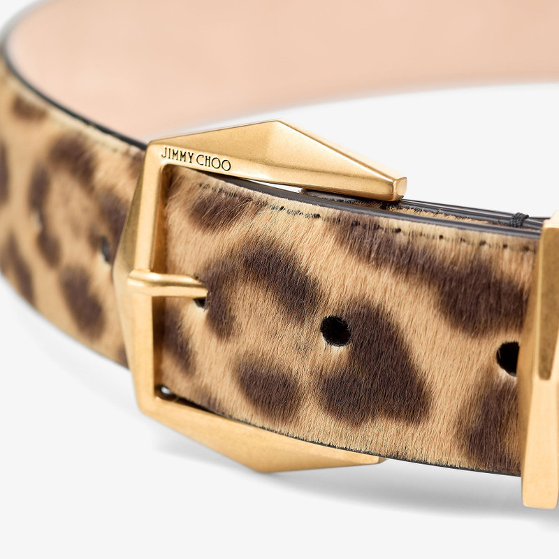 Diamond Buckle Belt
Natural Leopard Print Pony Belt 3
