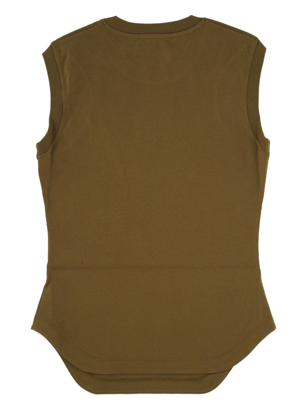 crew-neck sleeveless top - 2