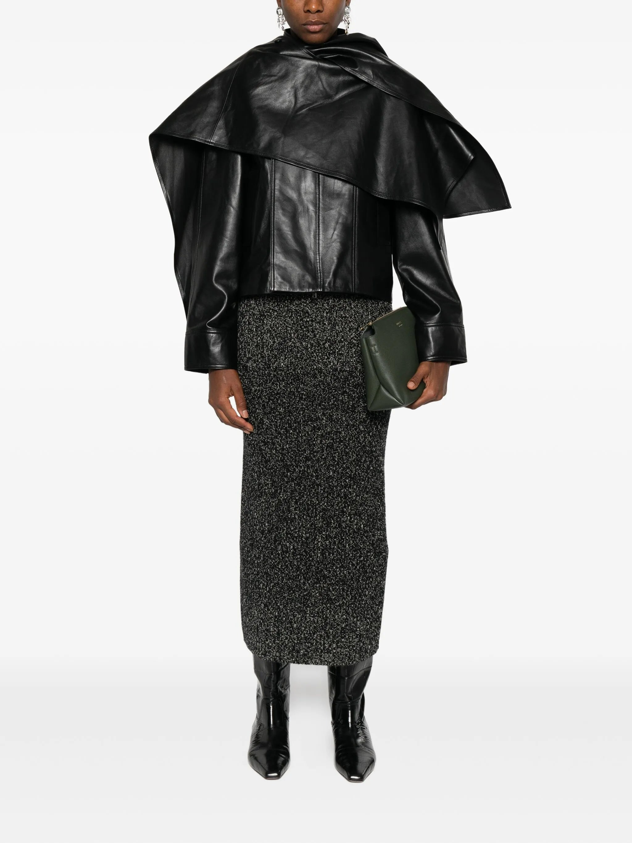 ribbed lurex-effect skirt - 2