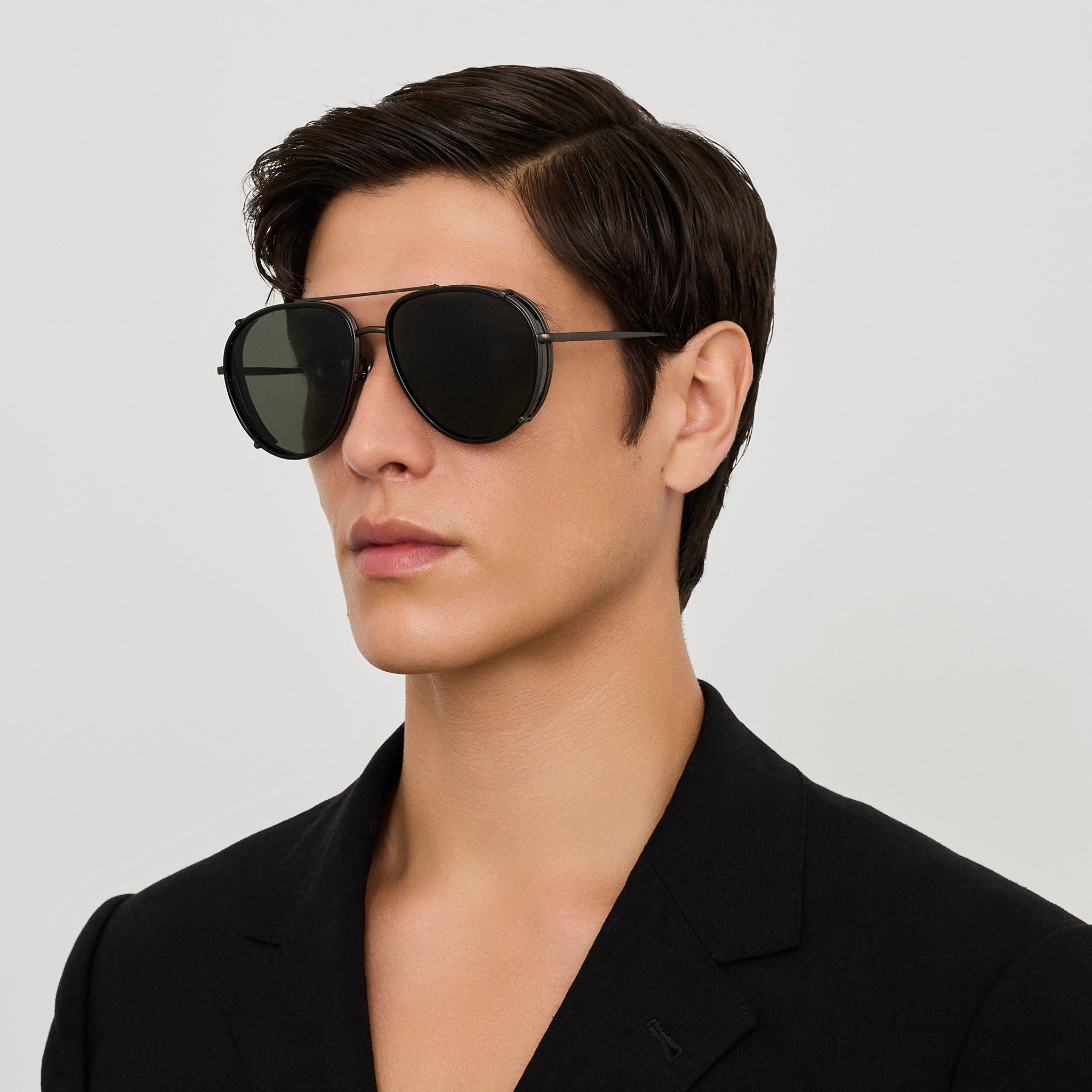 Dimitri Sungllsses in Black Matt Nickel - 5