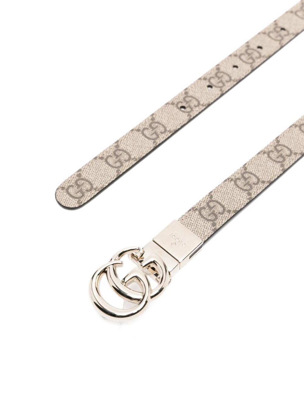 GG monogram leather belt - 2