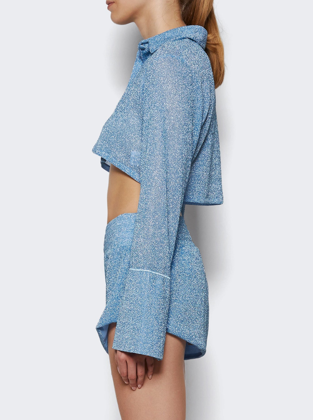 Lumiere Cropped Shirt Crystal - 3