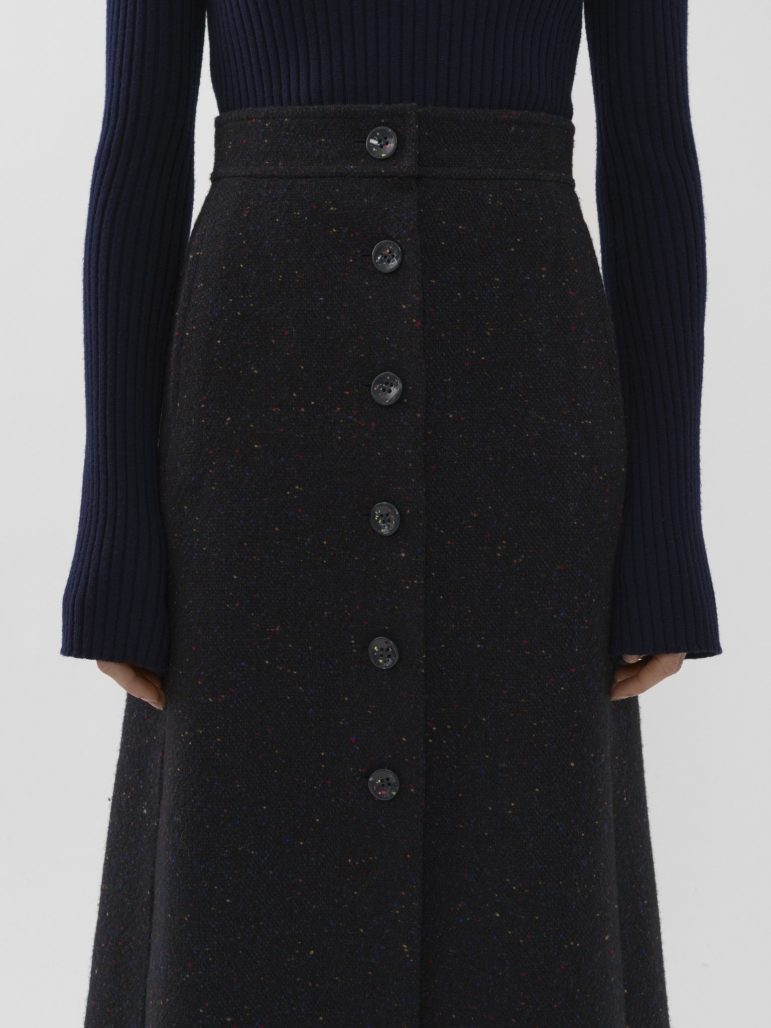 A-LINE MID-LENGTH SKIRT - 5