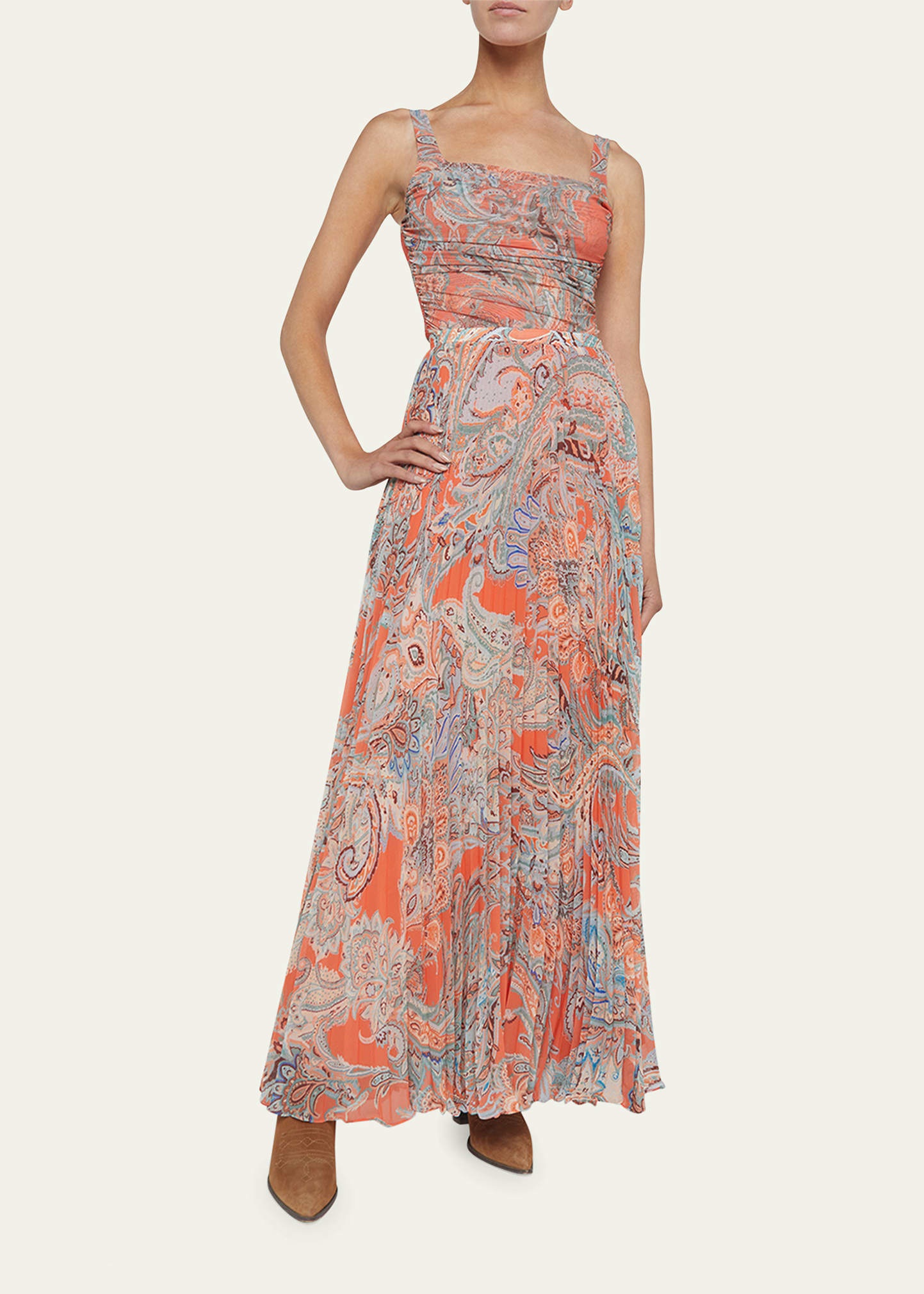 Torin Pleated Maxi Skirt - 2
