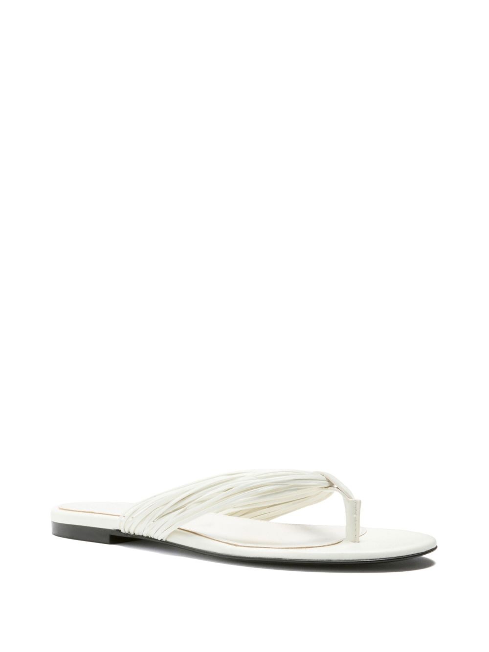 pleated-strap flat sandals - 2