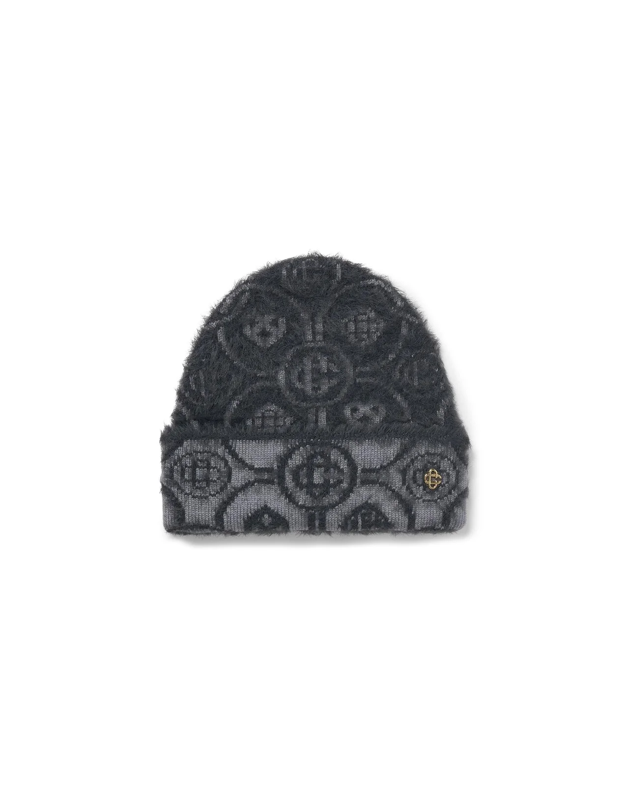 Fluffy Monogram Mohair Beanie | Casablanca Paris - 1