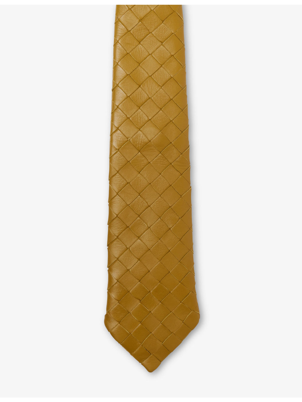 Intrecciato Leather Tie - 1