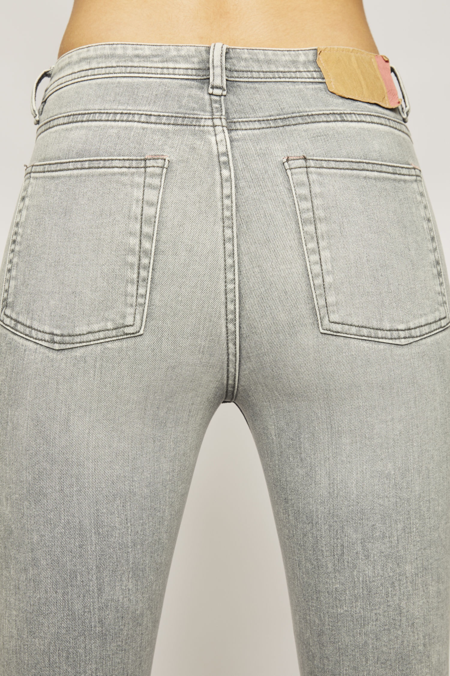 High-rise skinny jeans stone grey - 6