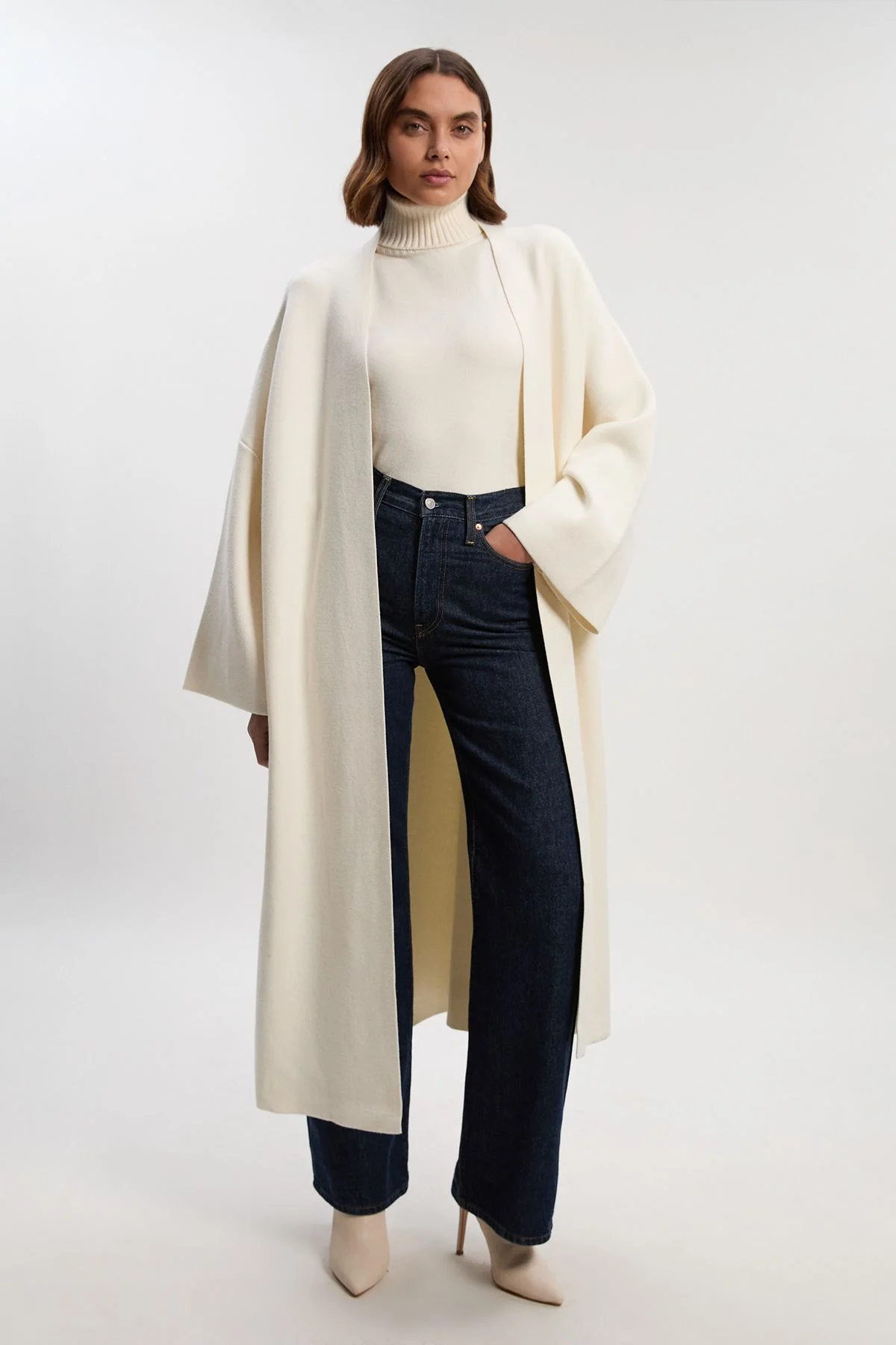 Knit Midi Coatigan - 1