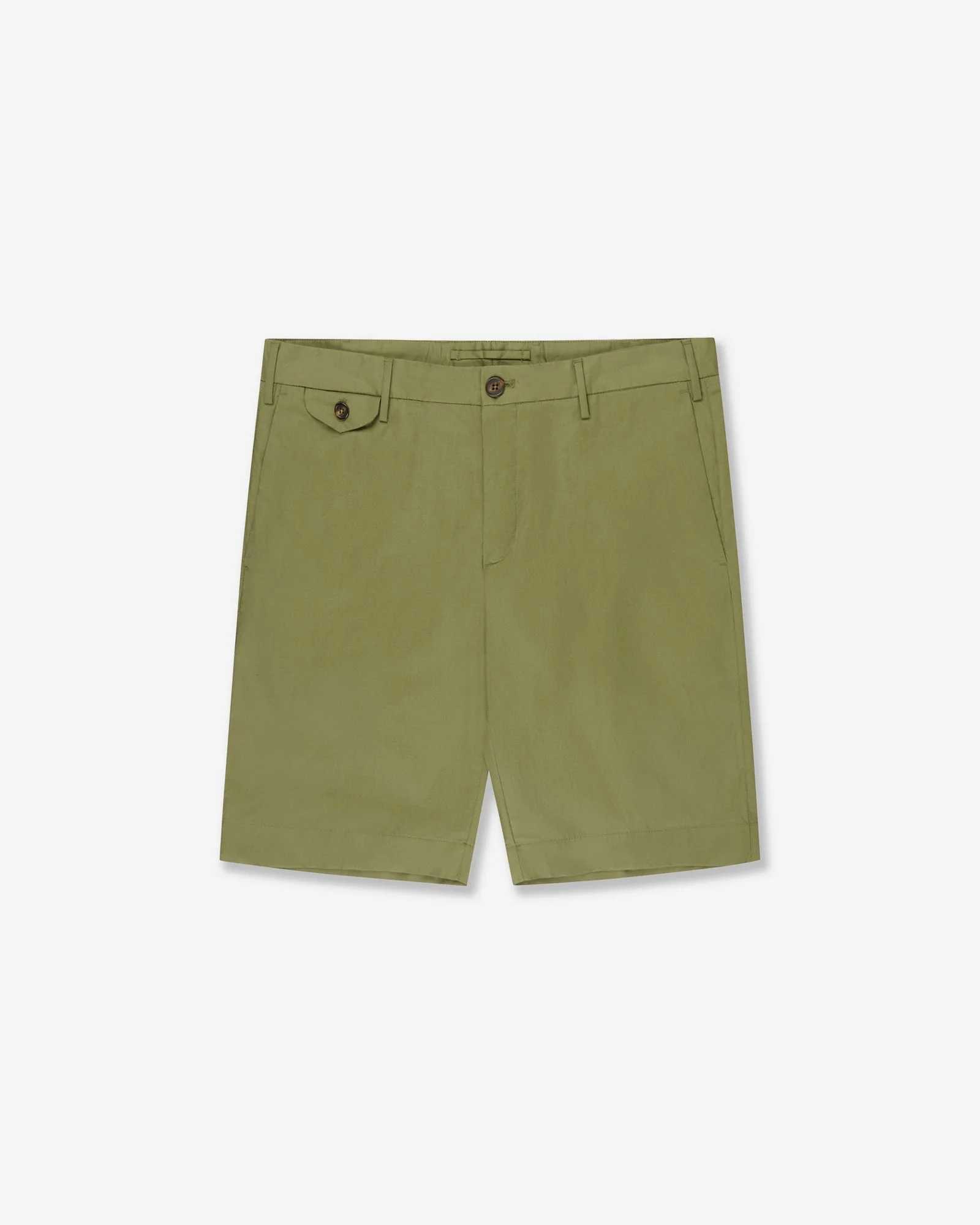 Slim fit cotton poplin Bermuda shorts - 1