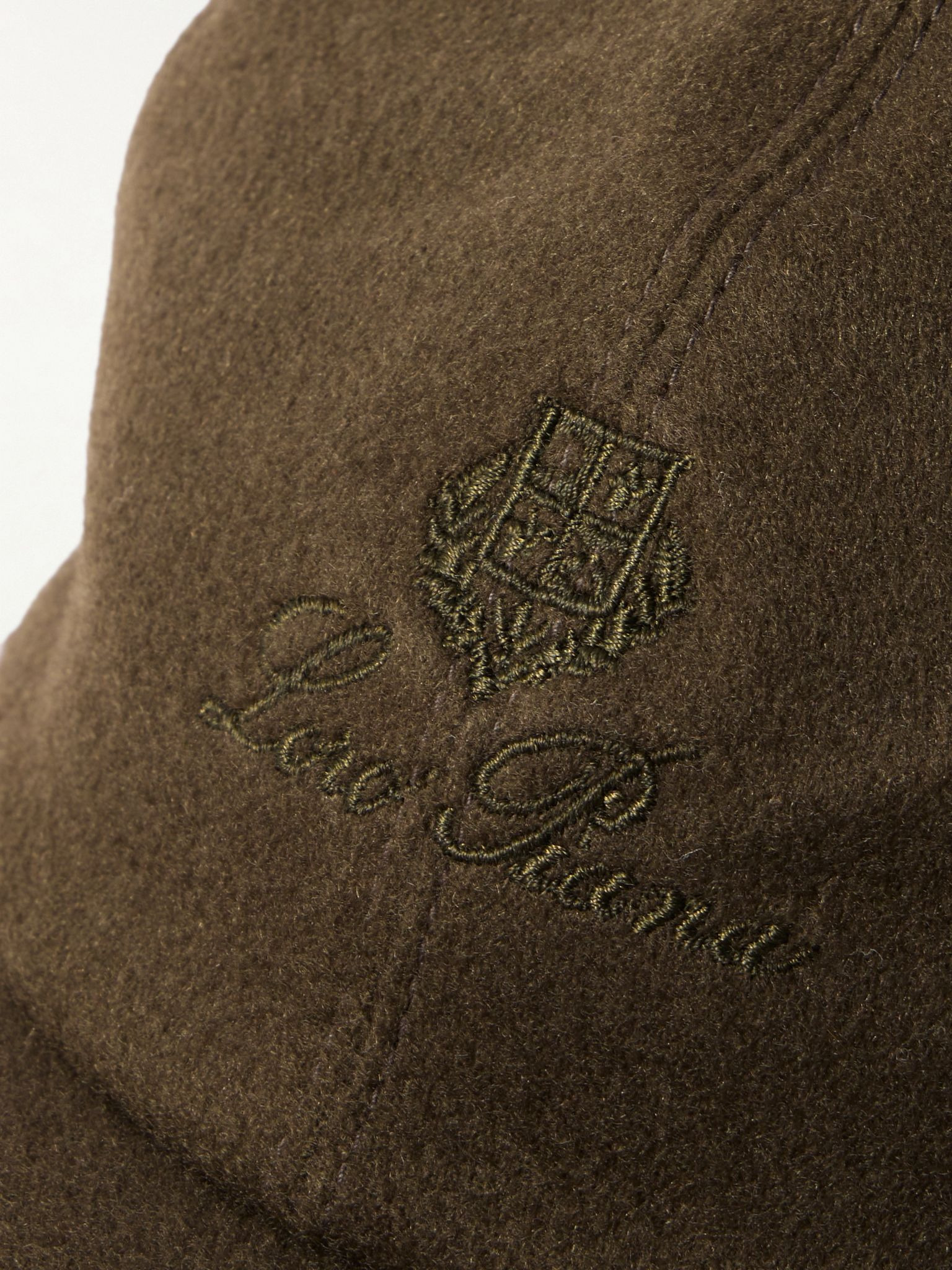 Logo-Embroidered Storm System® Cashmere Baseball Cap Green - 4