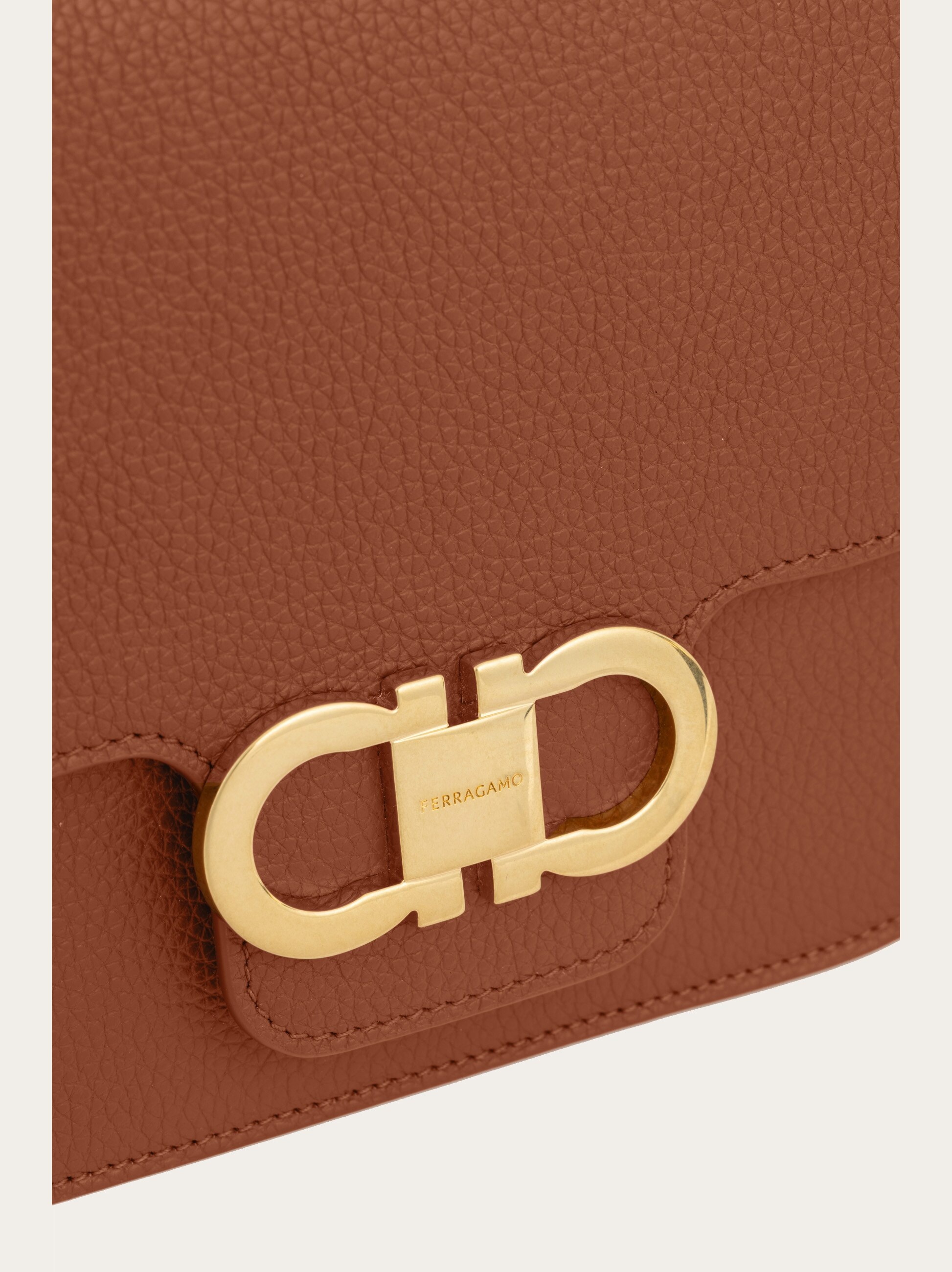 Double Gancini crossbody bag (XS) - 7