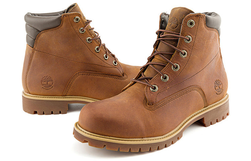 Timberland Timberland 6-Inch Alburn Wide-Fit Boots 'Brown' A1H8QM outlook