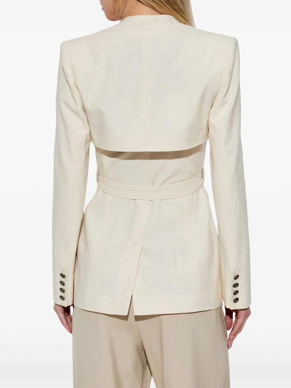 belted blazer - 4