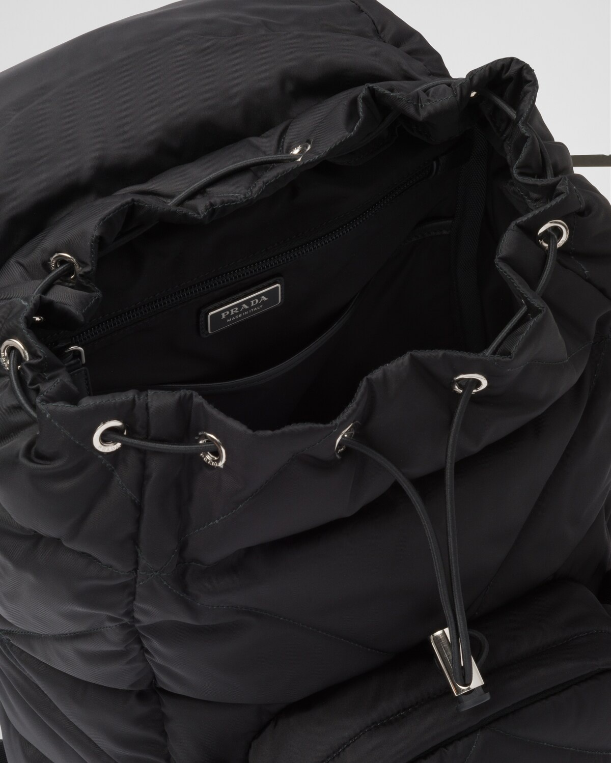 Re-Nylon padded backpack with hood - 4