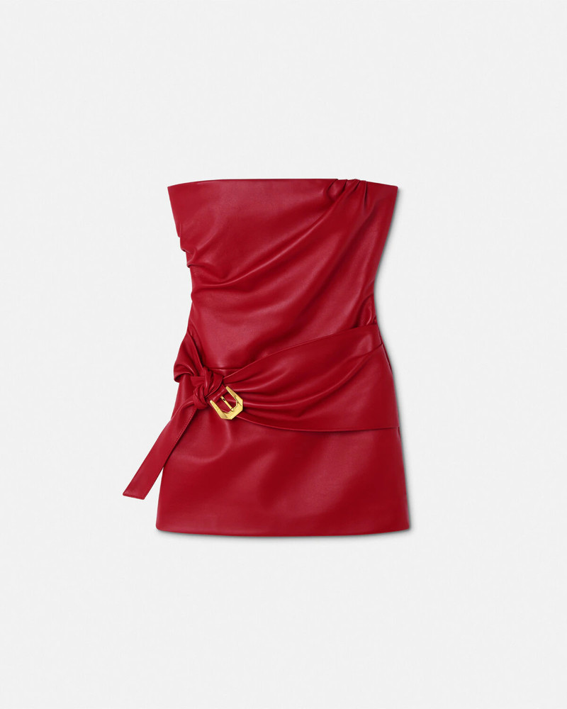 Leather Strapless 미니 드레스 - 1