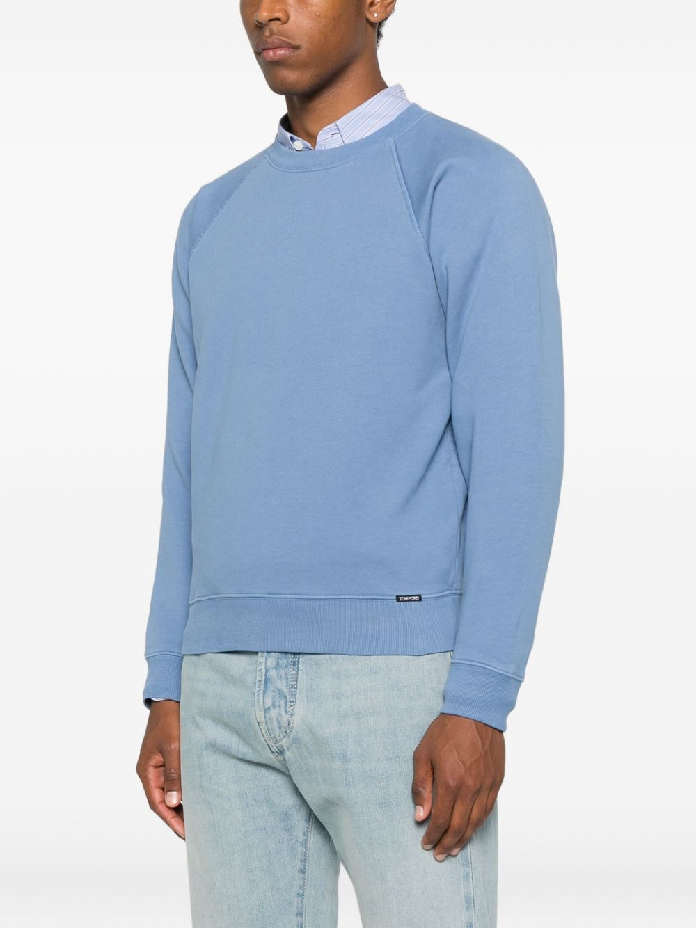 raglan-sleeve crew-neck sweatshirt - 3