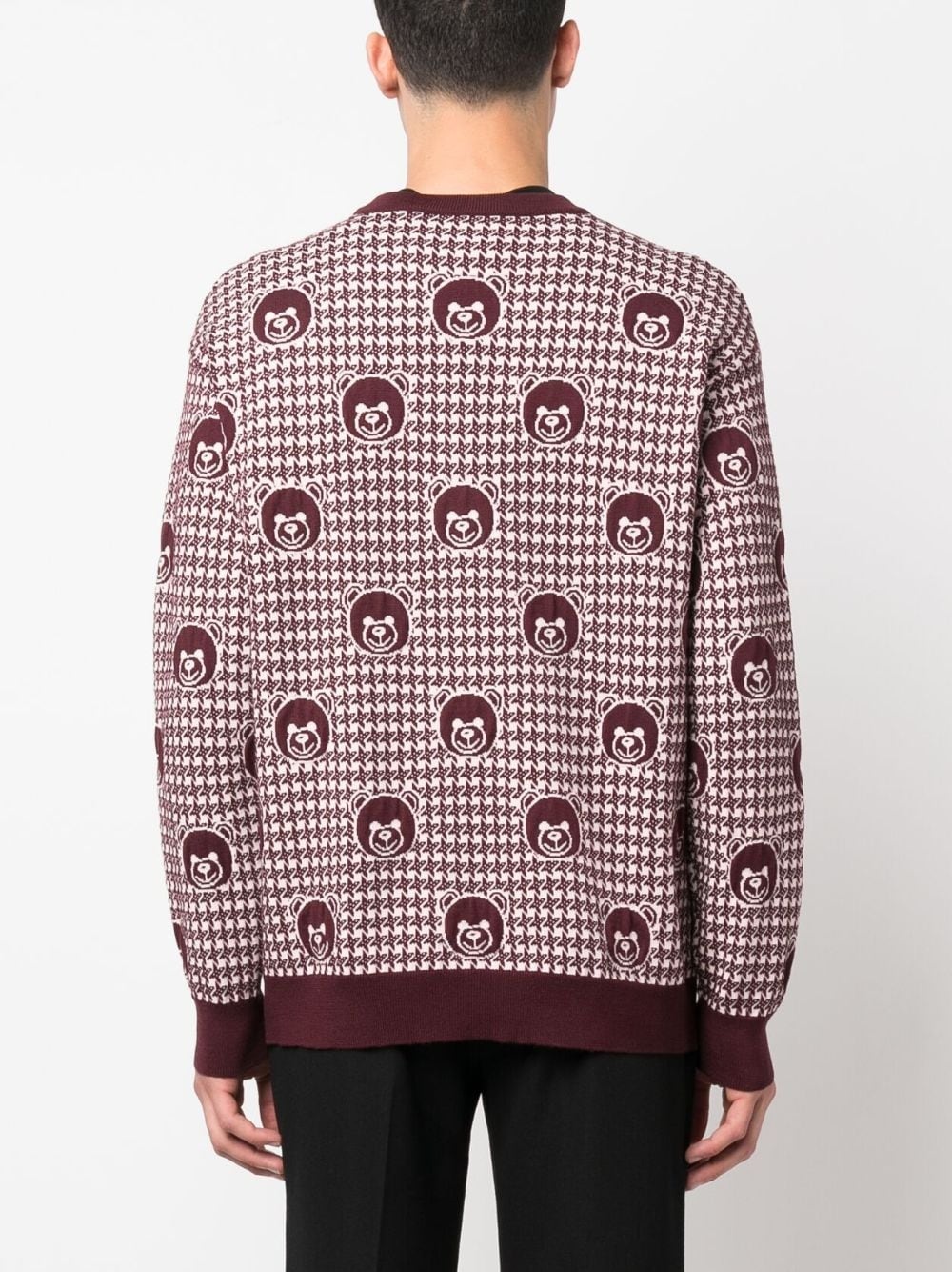 Teddy Bear-print wool jumper - 4