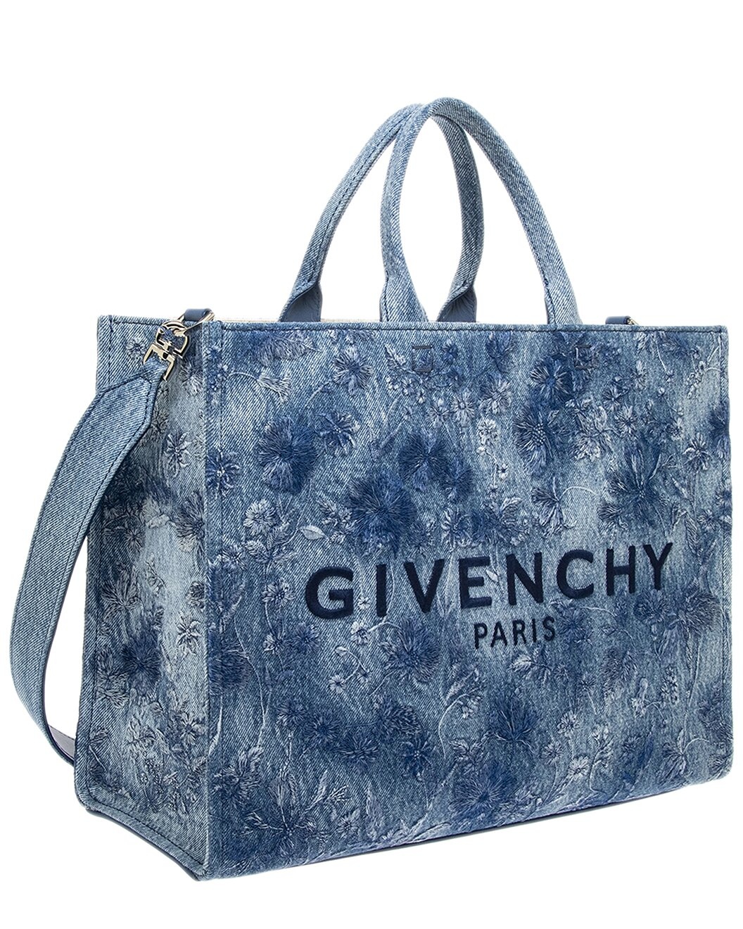 Givenchy Givenchy G-Tote Medium Leather-Trim Tote | gilt