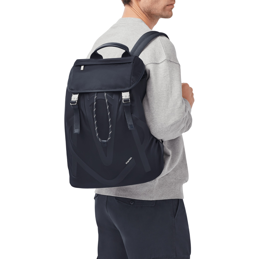 Signature - Nylon Flap Backpack Large - 4