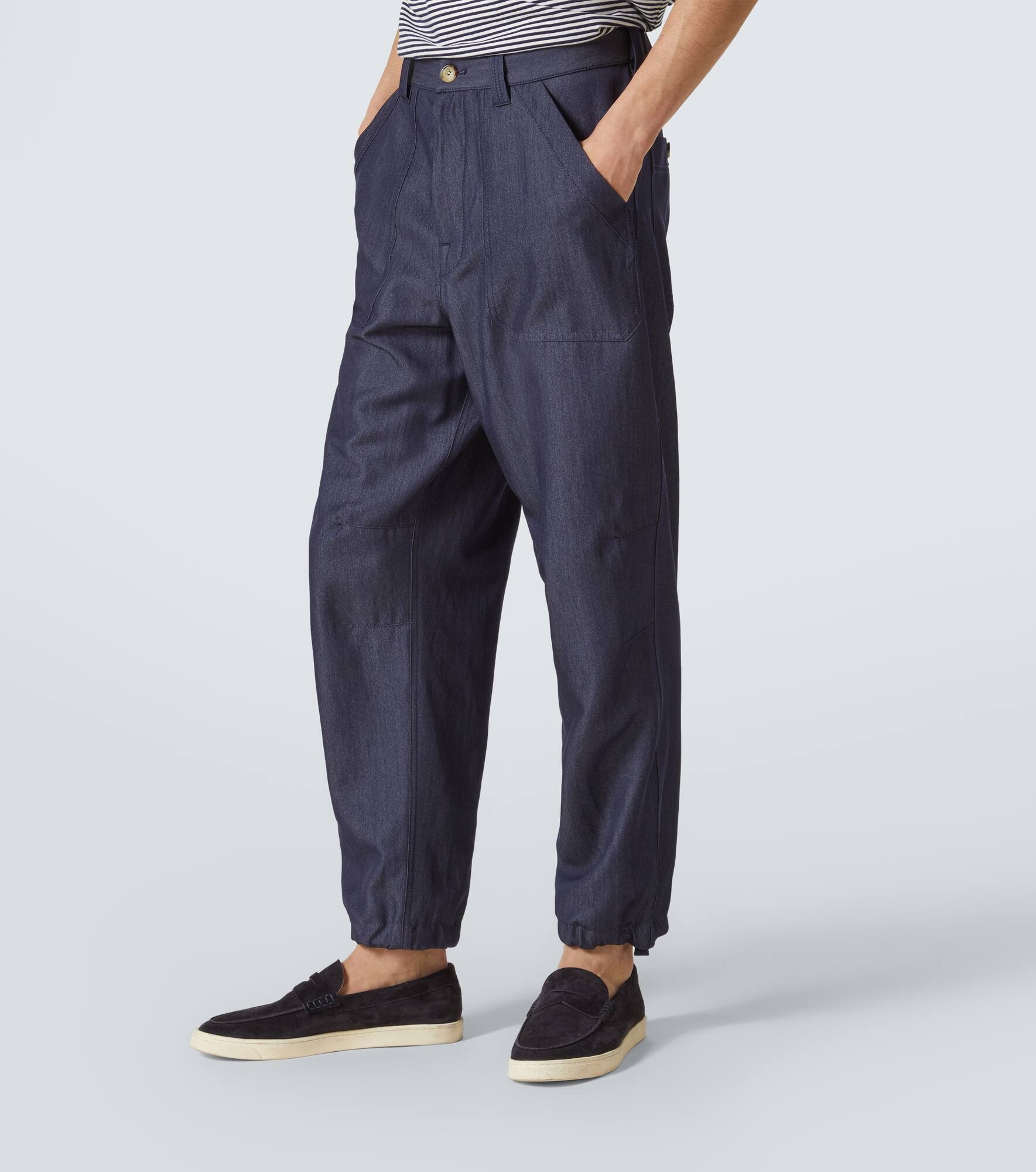 Wool-blend straight pants - 3