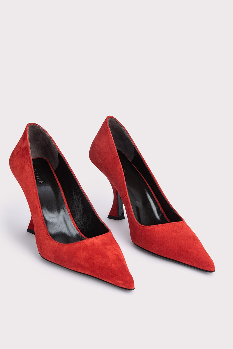 BY FAR Viva Pomodoro Suede Leather outlook