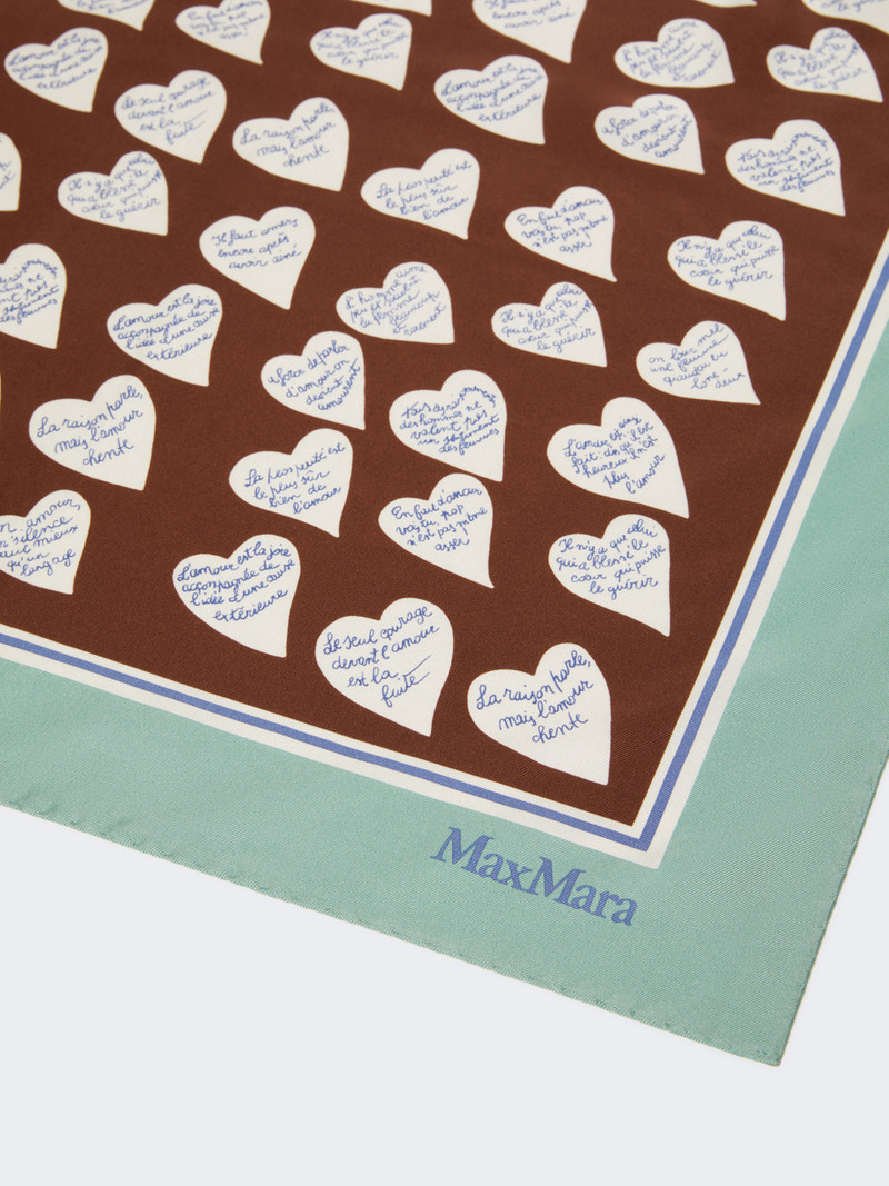 Max Mara NUMANA Printed silk twill foulard outlook