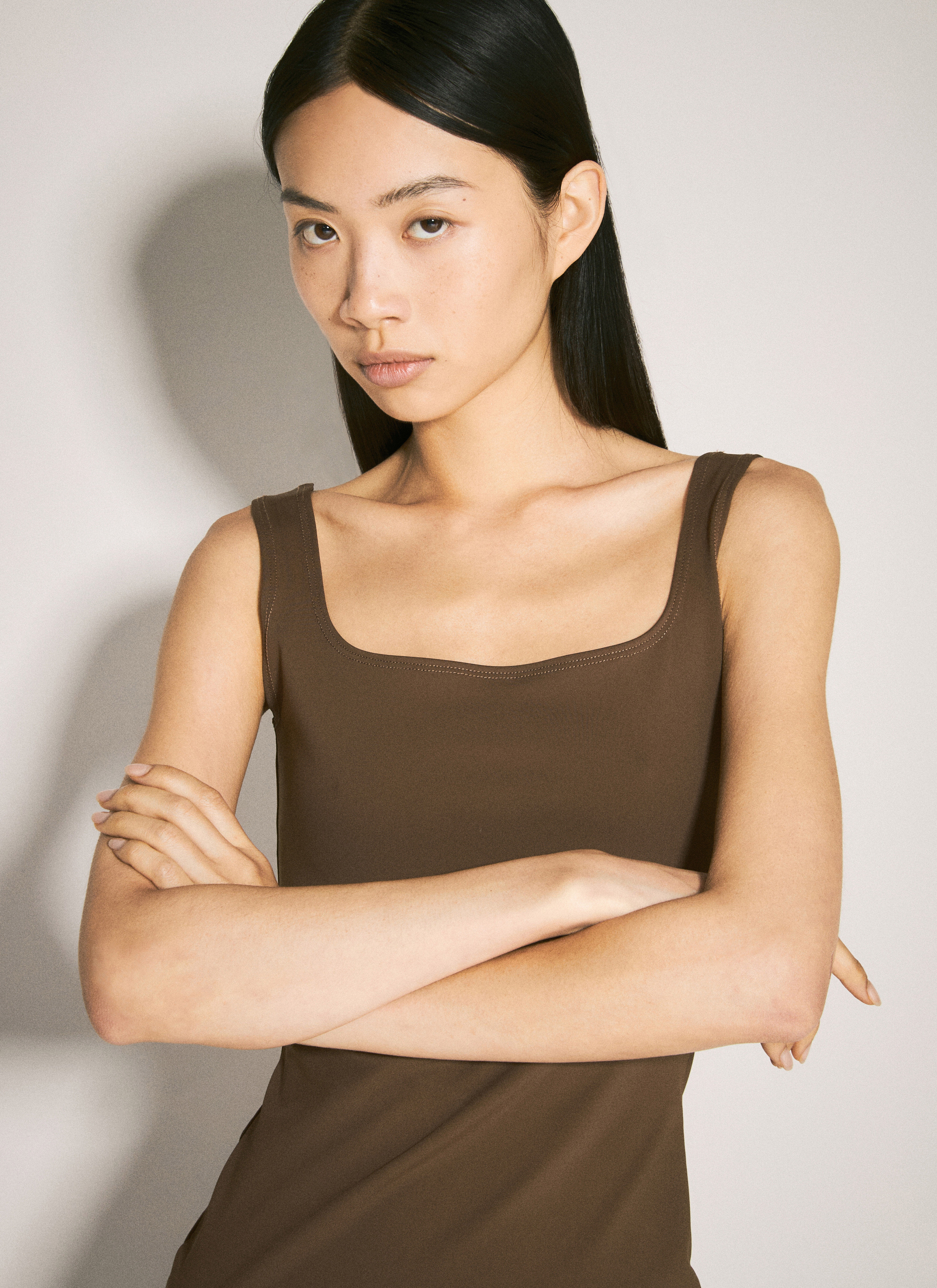 Square Neck Mini Dress - 4