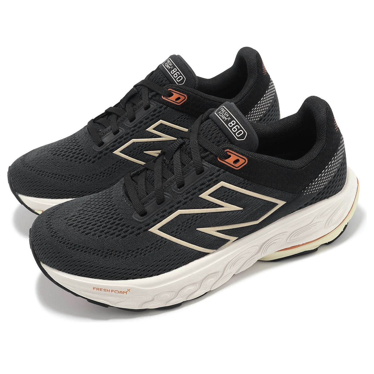 (WMNS) New Balance Fresh Foam X 860v14 'Black Sail Orange' W860N14 - 3