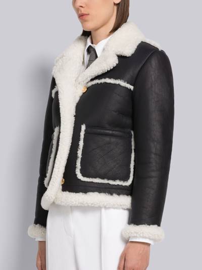 Thom Browne Shearling Patch Pocket Jacket outlook