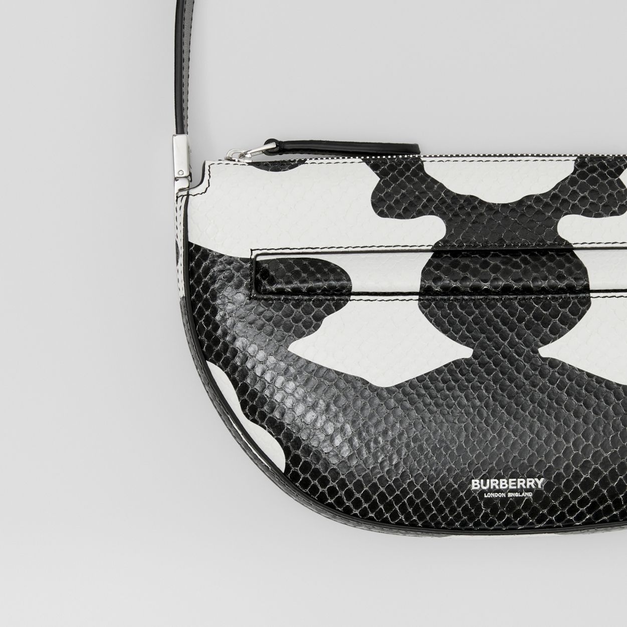 Mini Cow Print Leather Zip Olympia Bag - 2