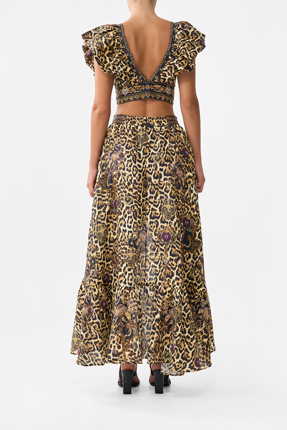 HIGH LOW RUFFLE SKIRT - 3