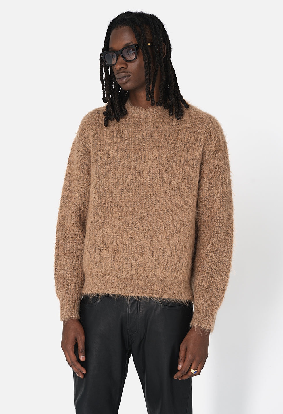 John Elliott WOOL MOHAIR CREW REVERSIBLE