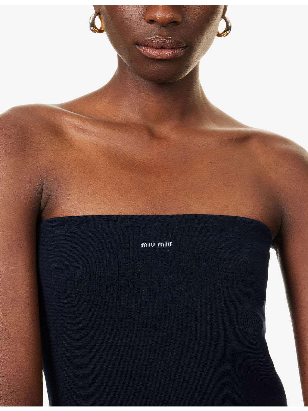Logo Tube Cotton-Knit Top - 5