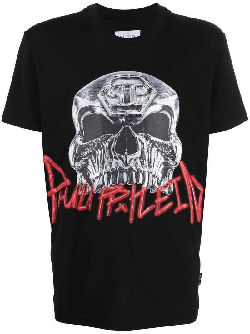 skull-print short-sleeve T-shirt 1