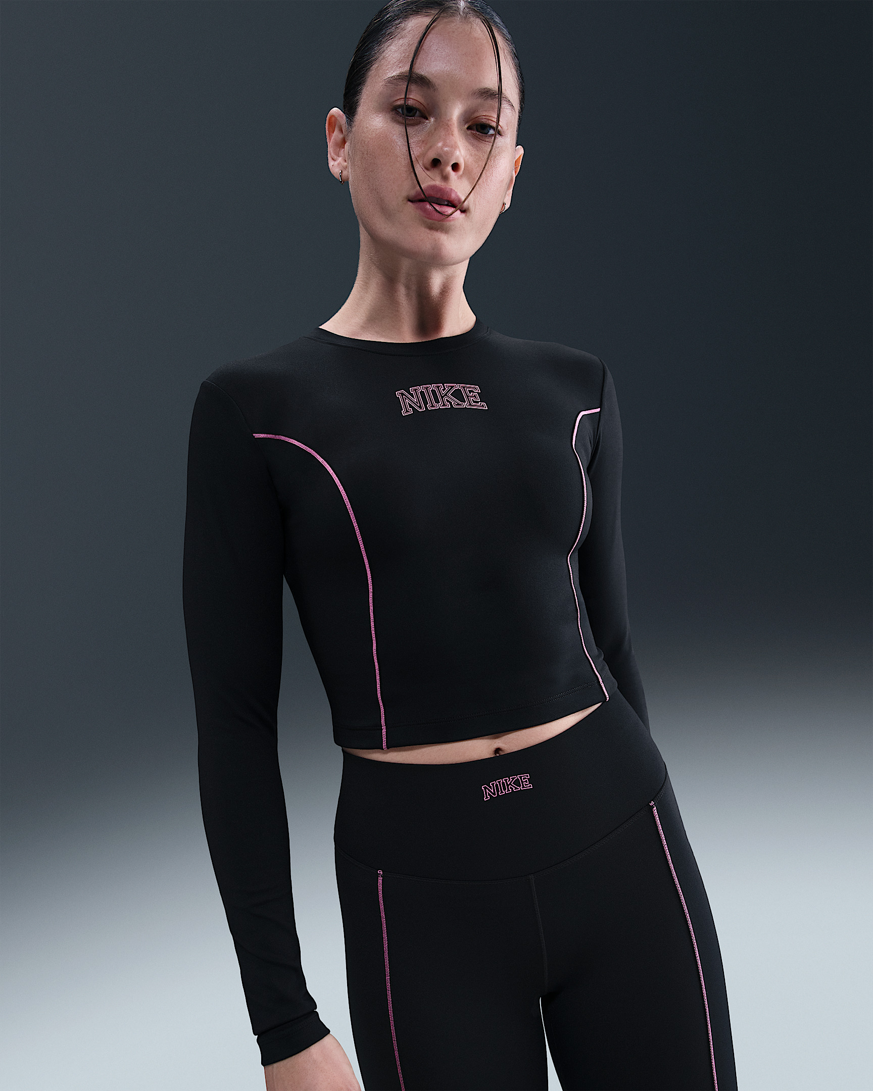 Nike One Women's Dri-FIT Long-Sleeve Top - 1