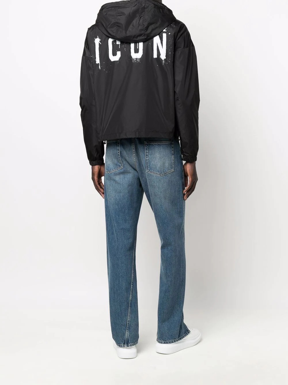 Icon-print hooded jacket - 2